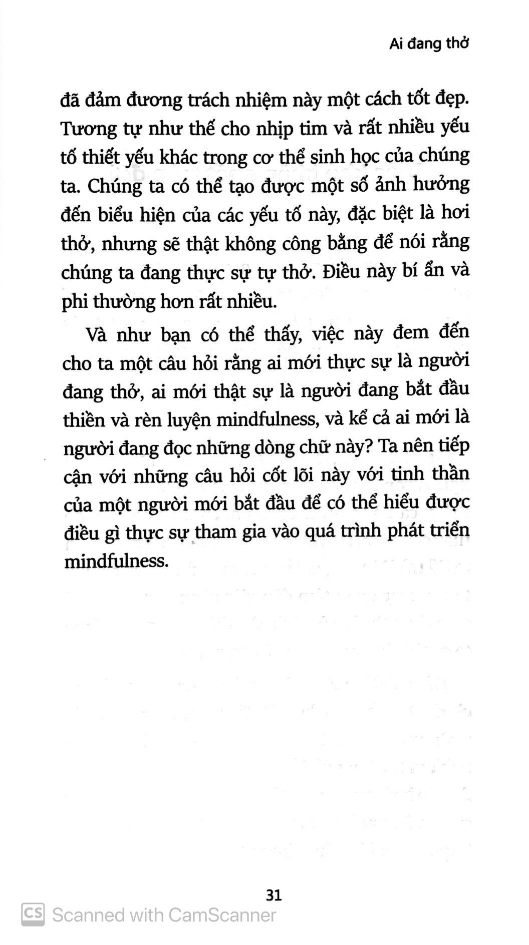 mindfullness cho người mới bắt đầu