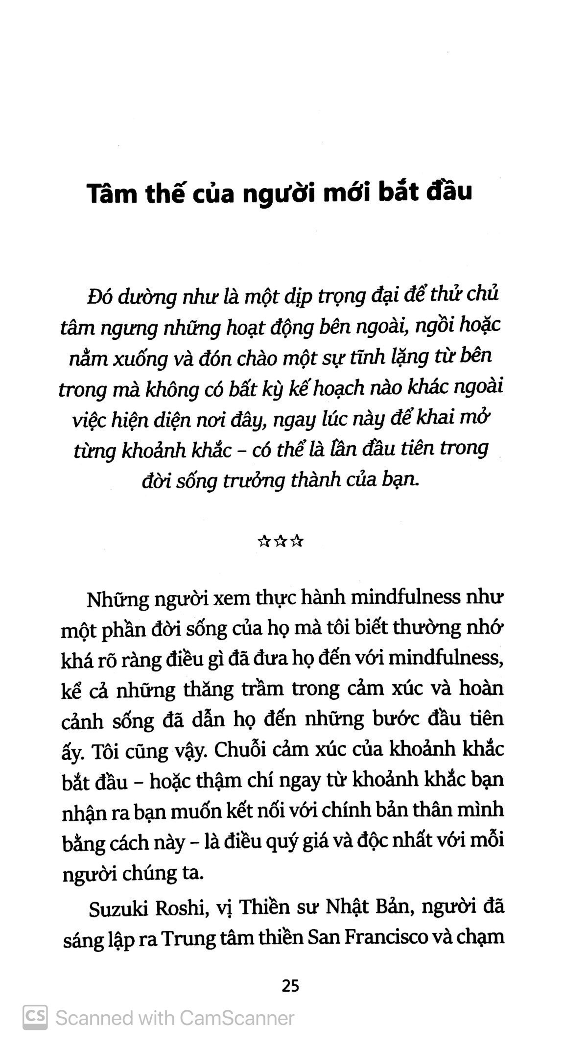 mindfullness cho người mới bắt đầu