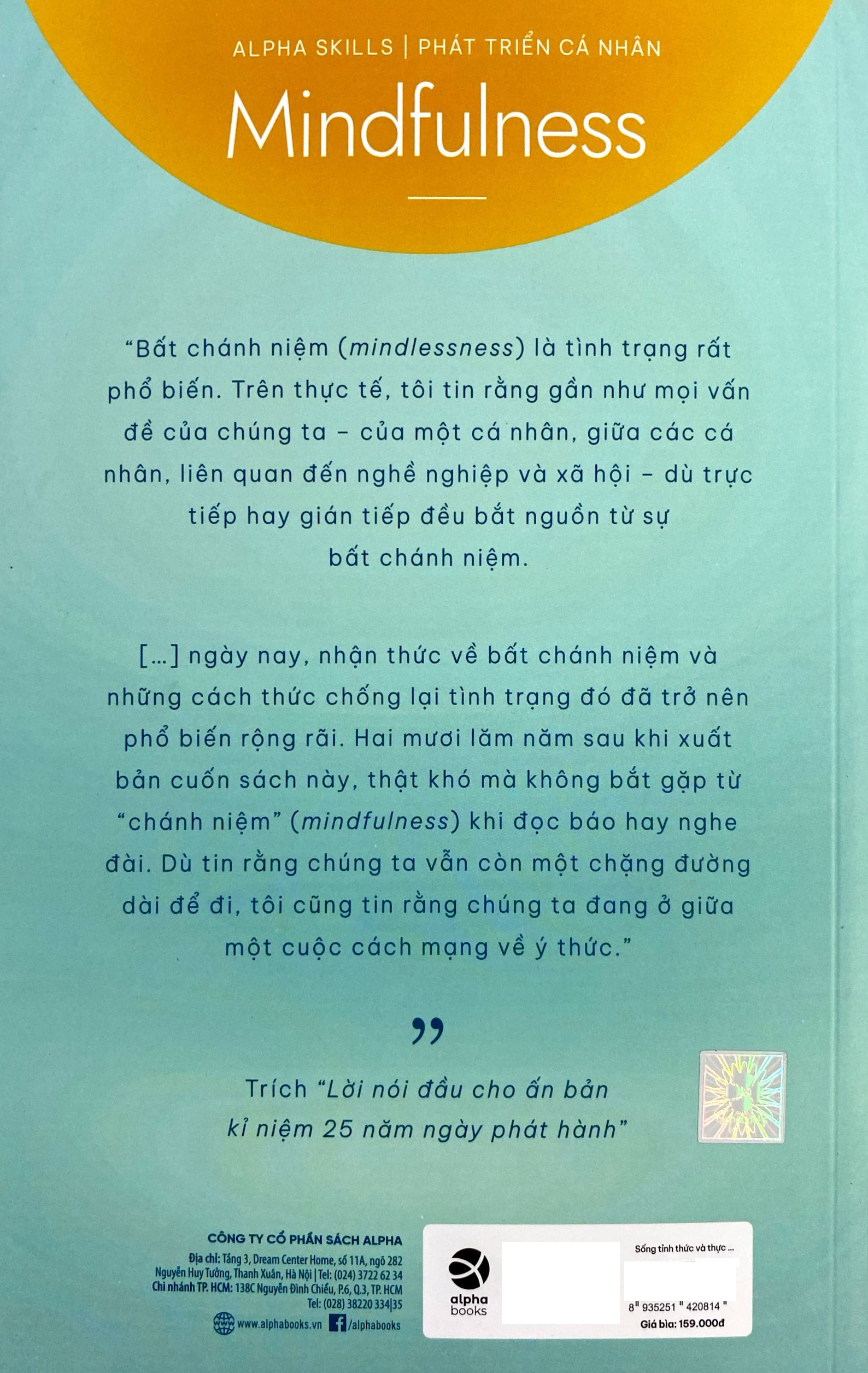 mindfulness - sống tỉnh thức và thực hành chánh niệm