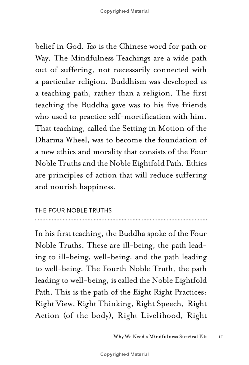 mindfulness survival kit : five essential practices
