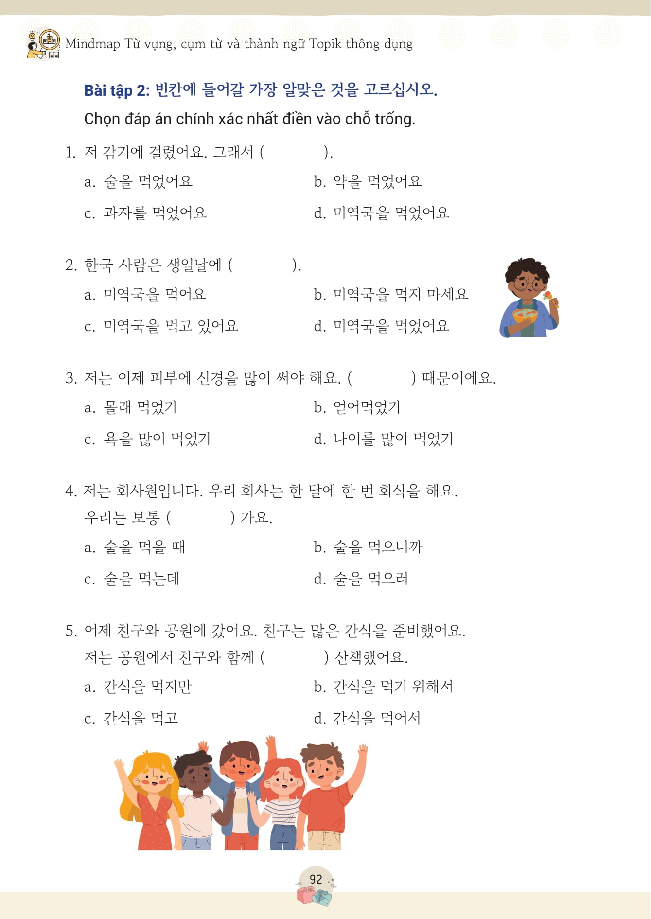 Mindmap Tu Vung, Cum Tu Va Thanh Ngu TOPIK Thong Dung