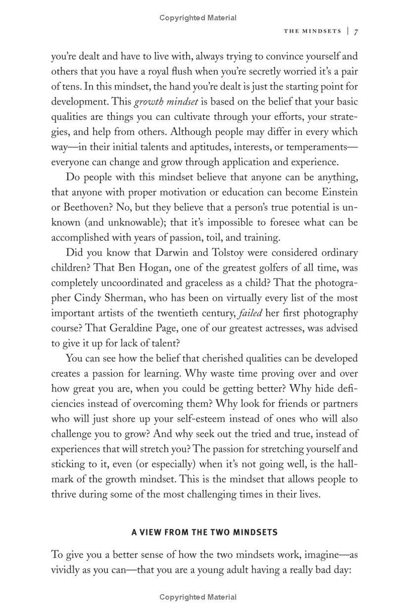 mindset: the new psychology of success