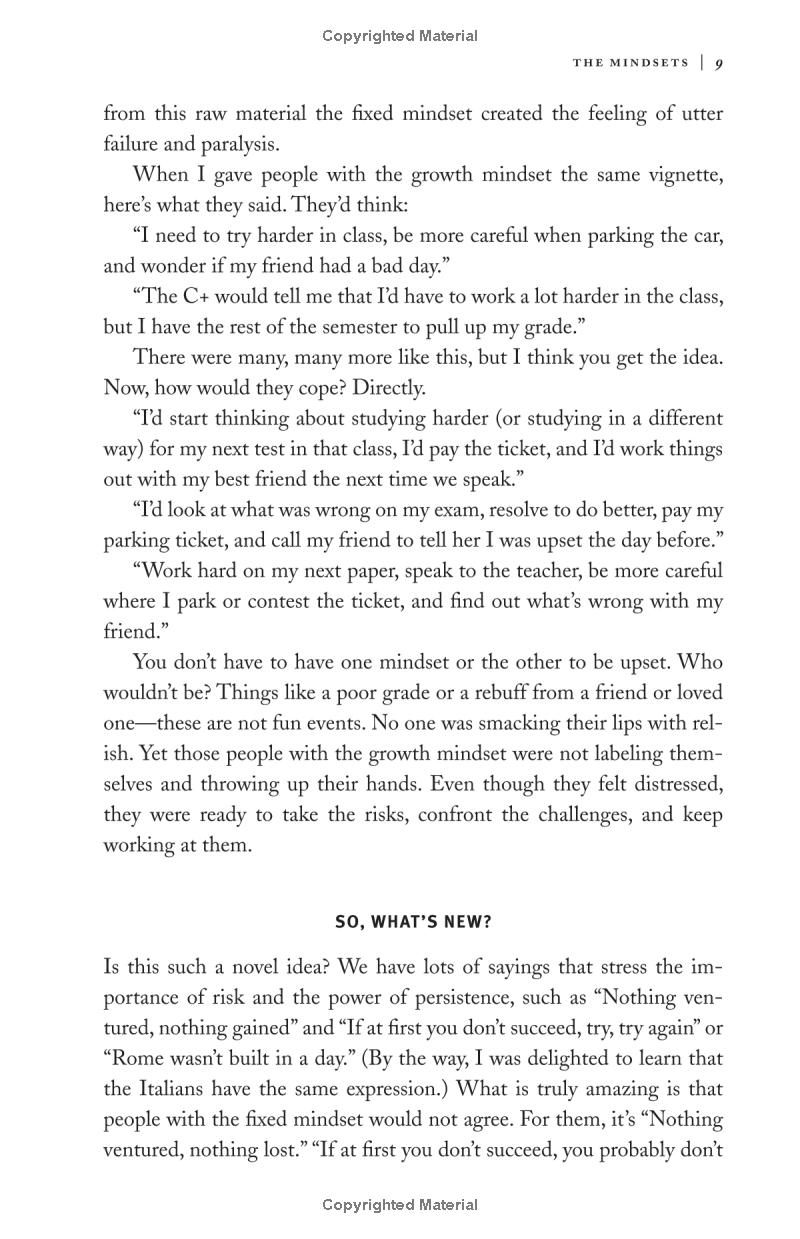 mindset: the new psychology of success