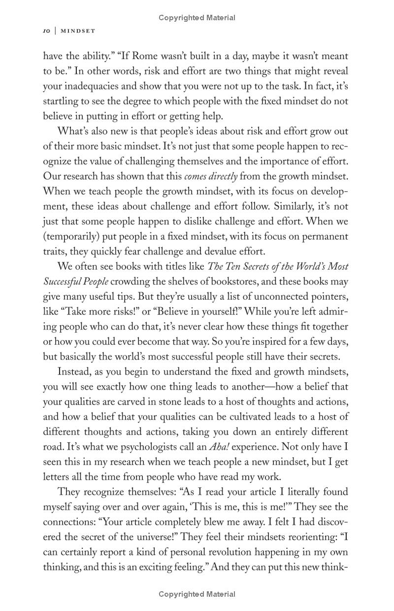 mindset: the new psychology of success