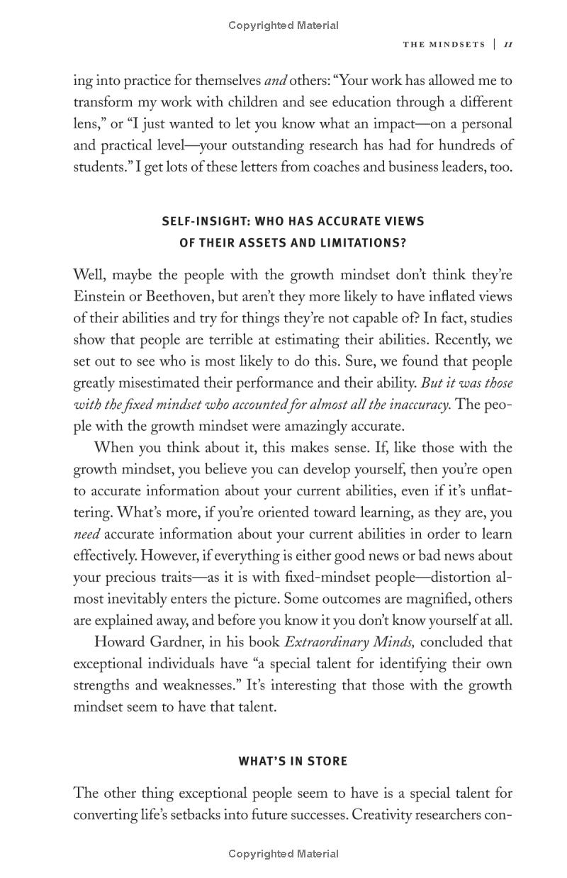 mindset: the new psychology of success