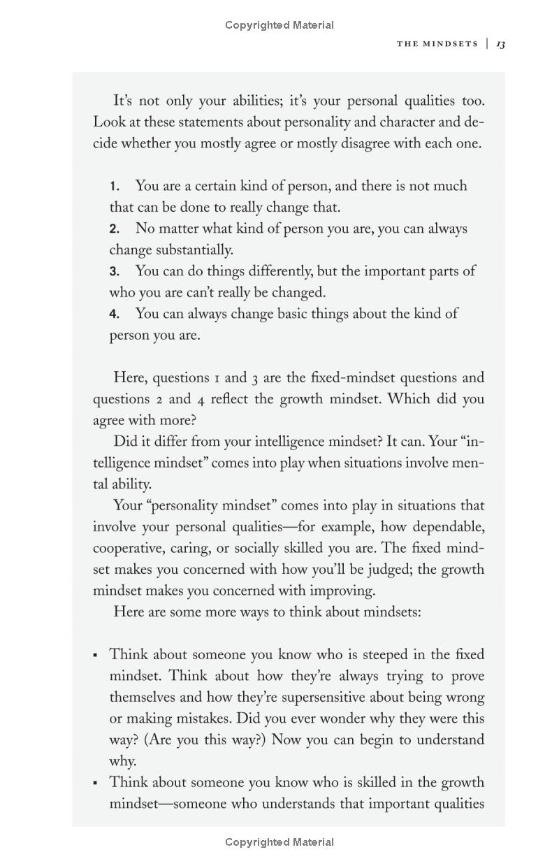 mindset: the new psychology of success