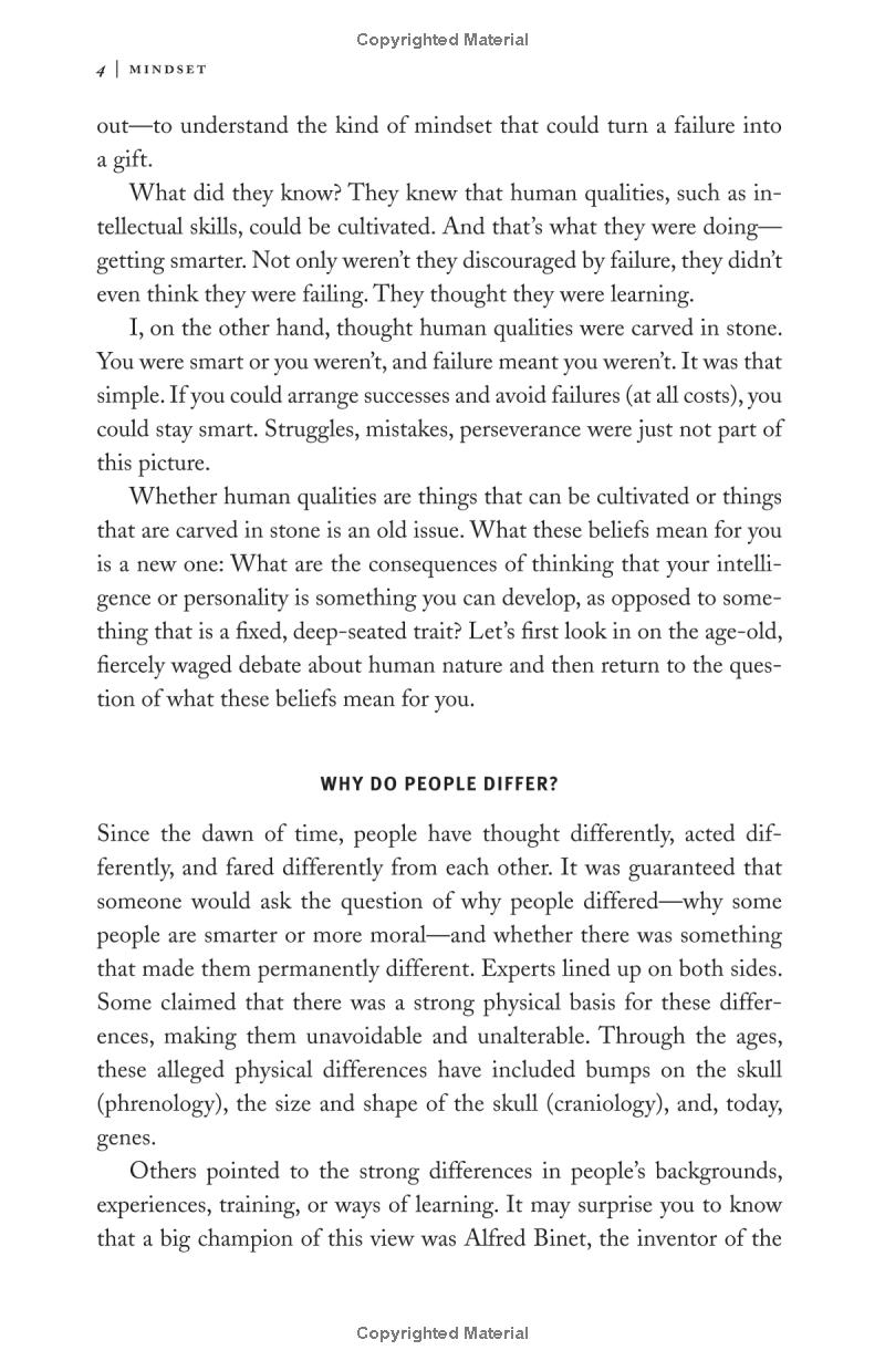 mindset: the new psychology of success