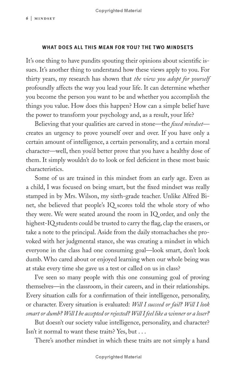 mindset: the new psychology of success