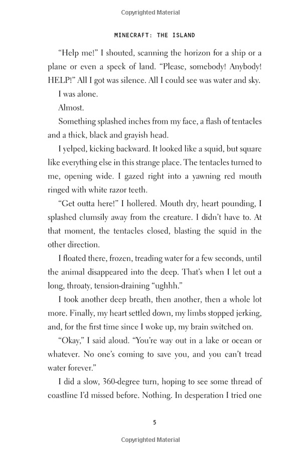 minecraft: the island: an official minecraft novel