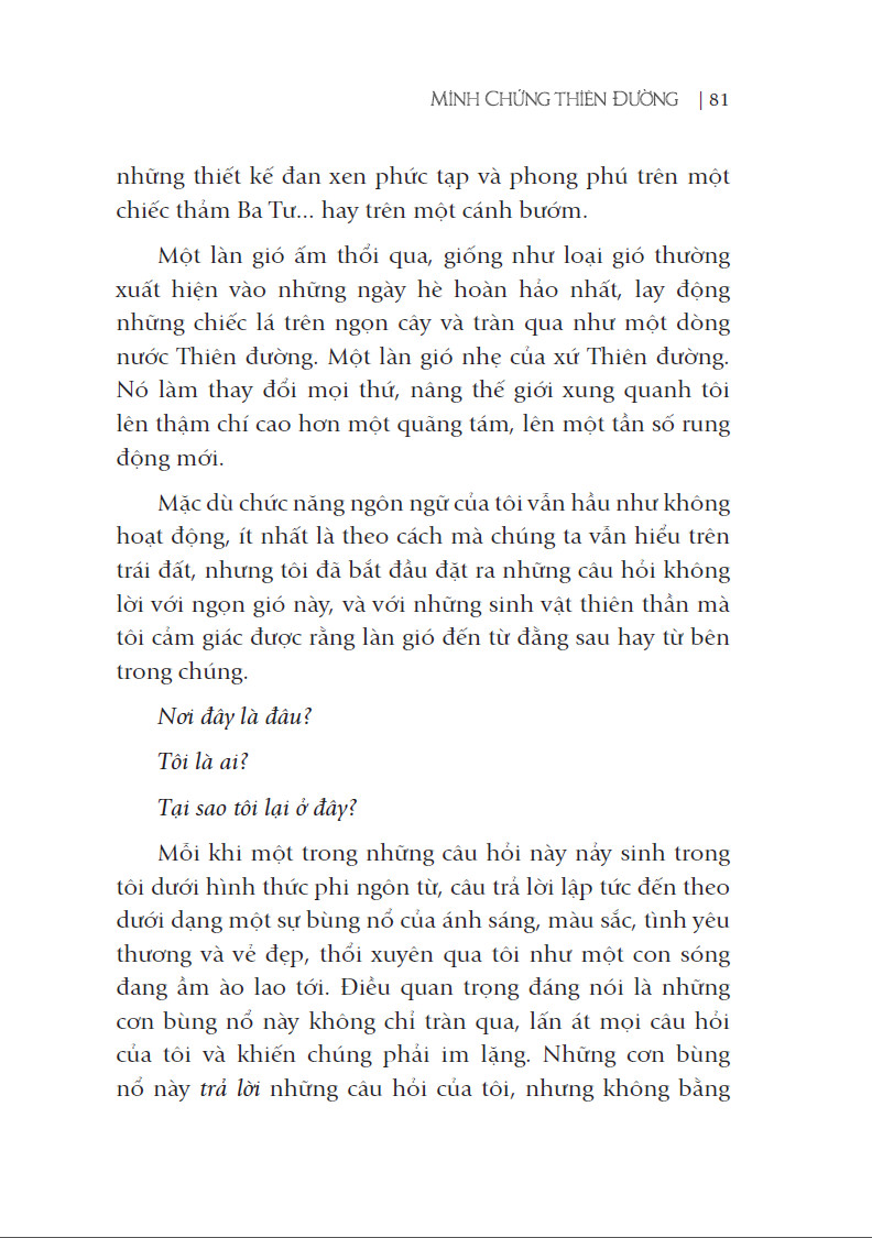 minh chứng thiên đường