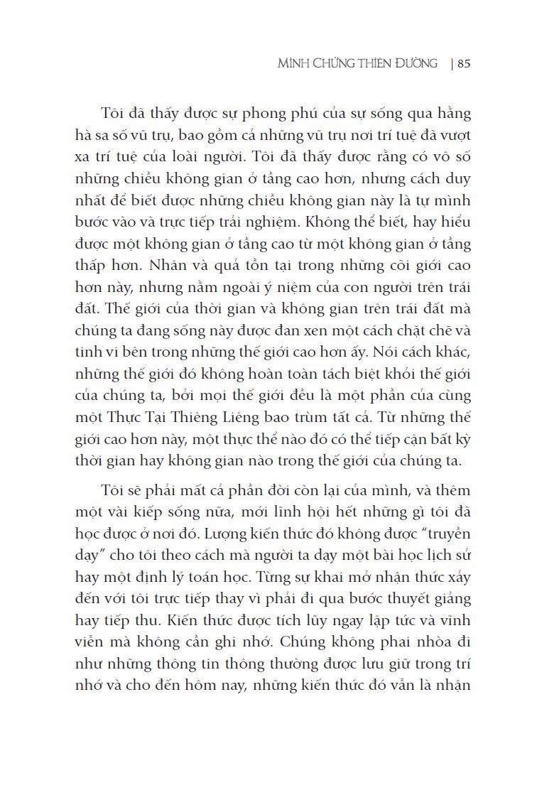 minh chứng thiên đường