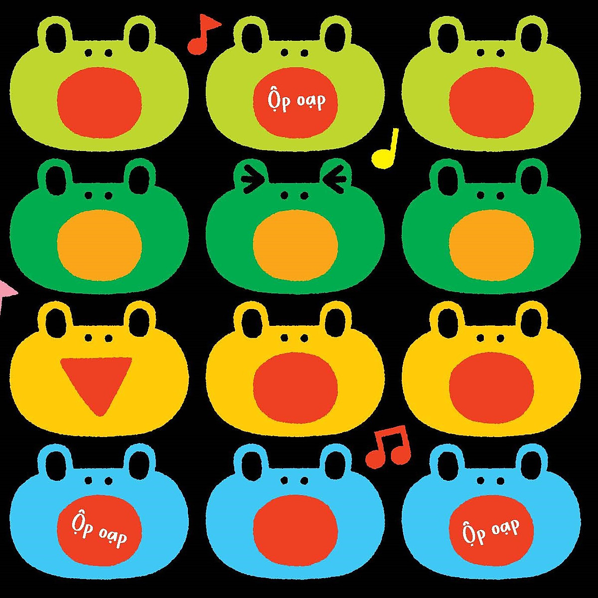 mình cùng vui chơi nhé! - ộp oạp, ộp oạp! màu xanh