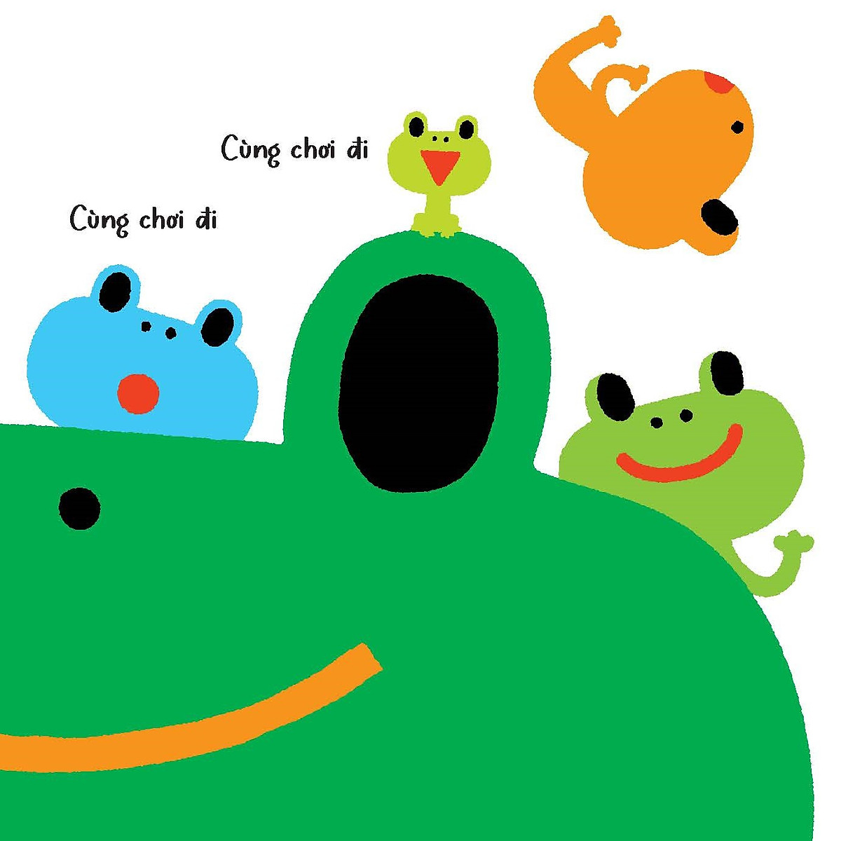 mình cùng vui chơi nhé! - ộp oạp, ộp oạp! màu xanh