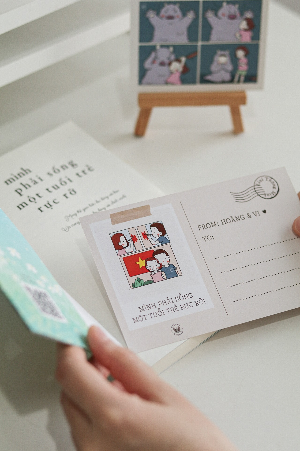 mình phải sống một tuổi trẻ rực rỡ - tặng kèm bookmark bế hình + postcard bồi cứng
