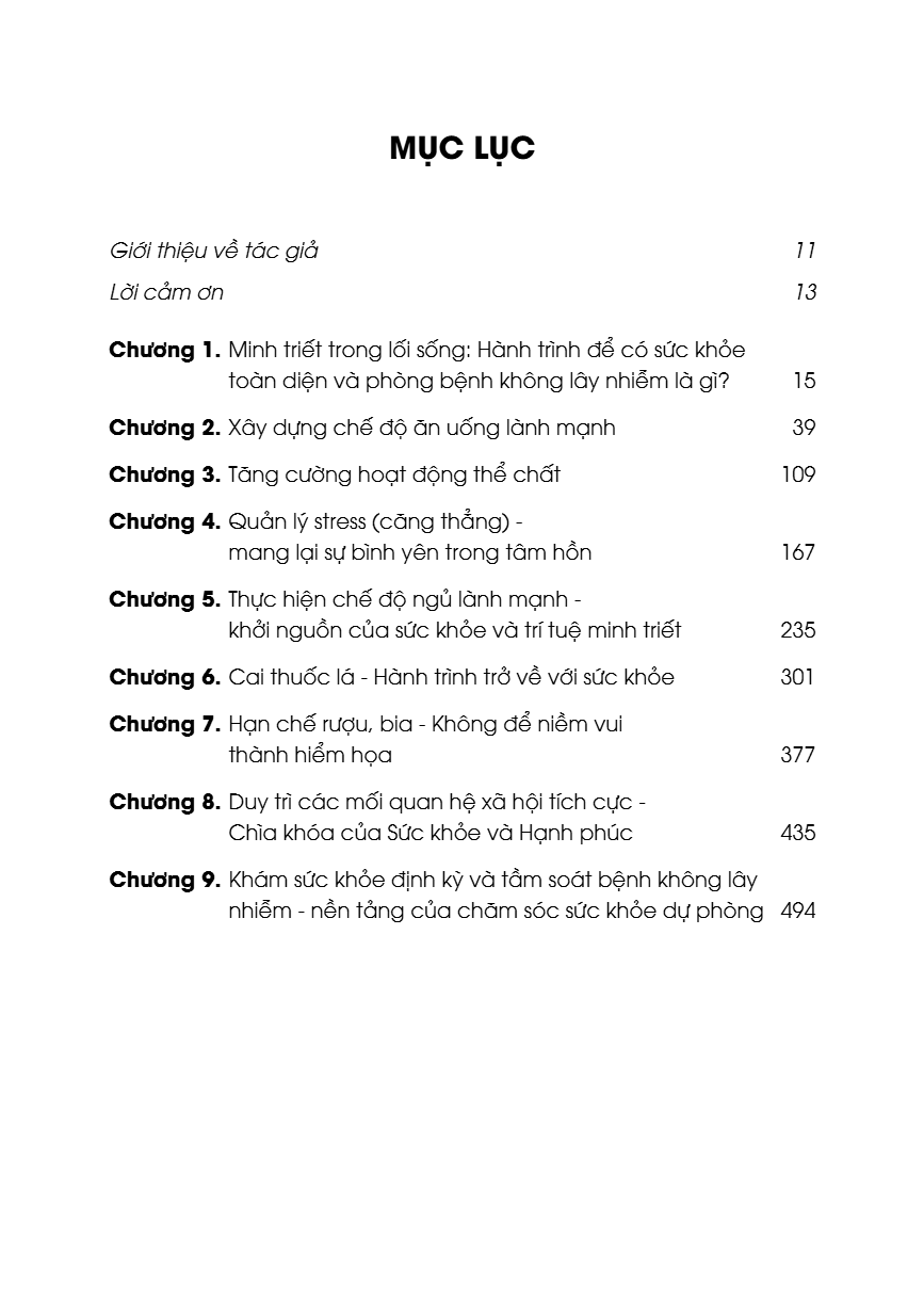 Minh Triết Trong Lối Sống - Hành Trình Để Có Sức Khoẻ Toàn Diện Và Phòng Chống Bệnh Không Lây Nhiễm