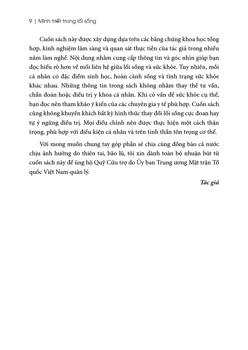 Minh Triết Trong Lối Sống - Hành Trình Để Có Sức Khoẻ Toàn Diện Và Phòng Chống Bệnh Không Lây Nhiễm