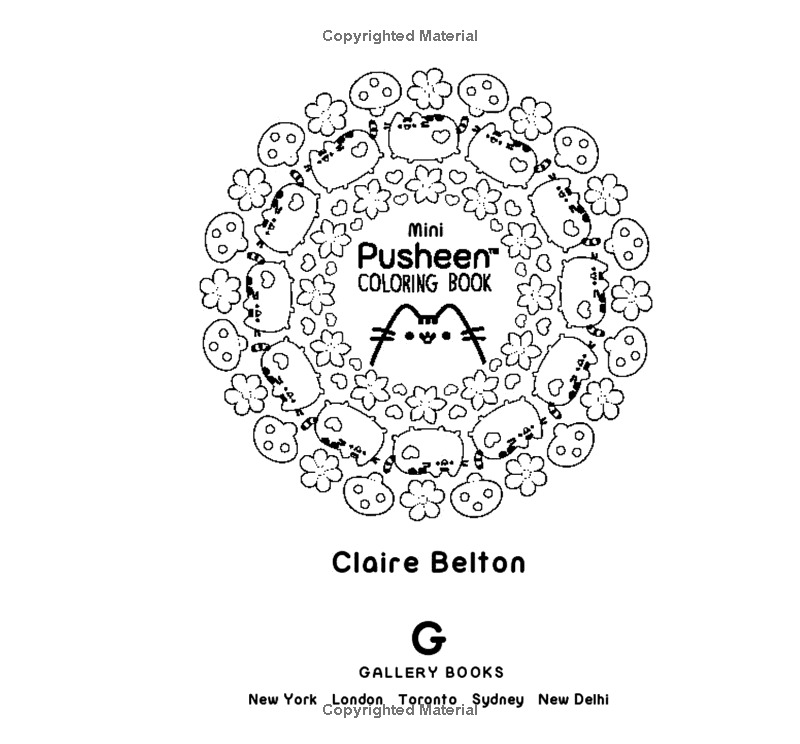 mini pusheen coloring book (a pusheen book)
