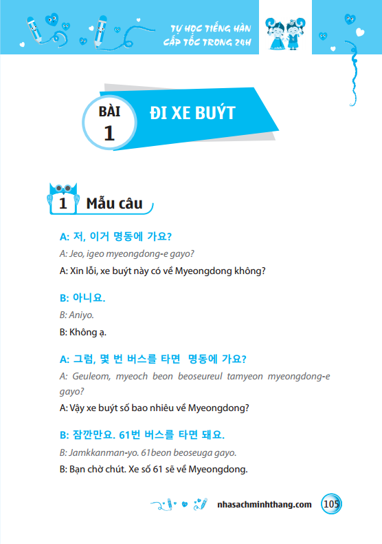 minjung - tự học tiếng hàn cấp tốc trong 24h