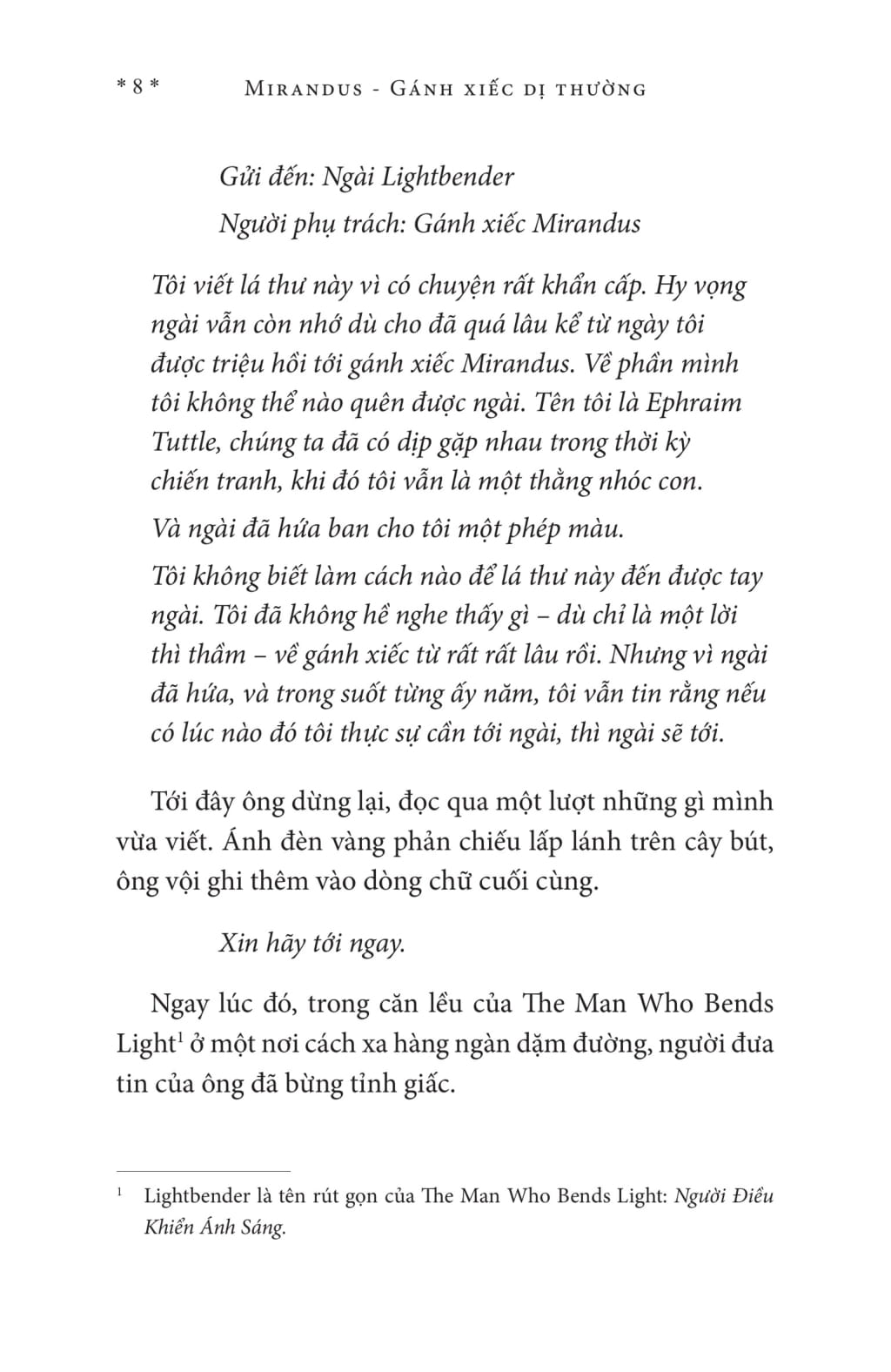 mirandus - gánh xiếc dị thường