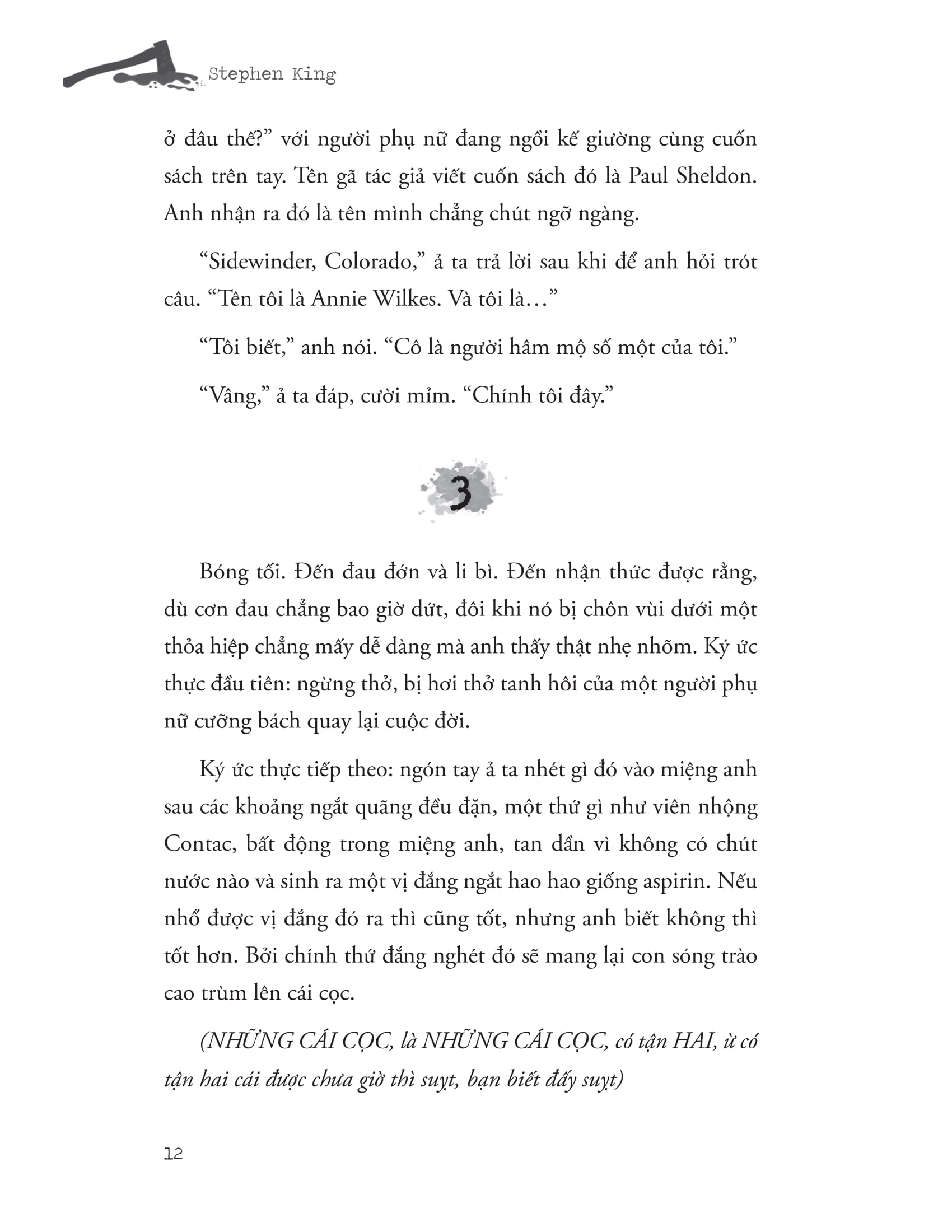 misery - chiếc máy đánh chữ đẫm máu ở vùng núi tuyết