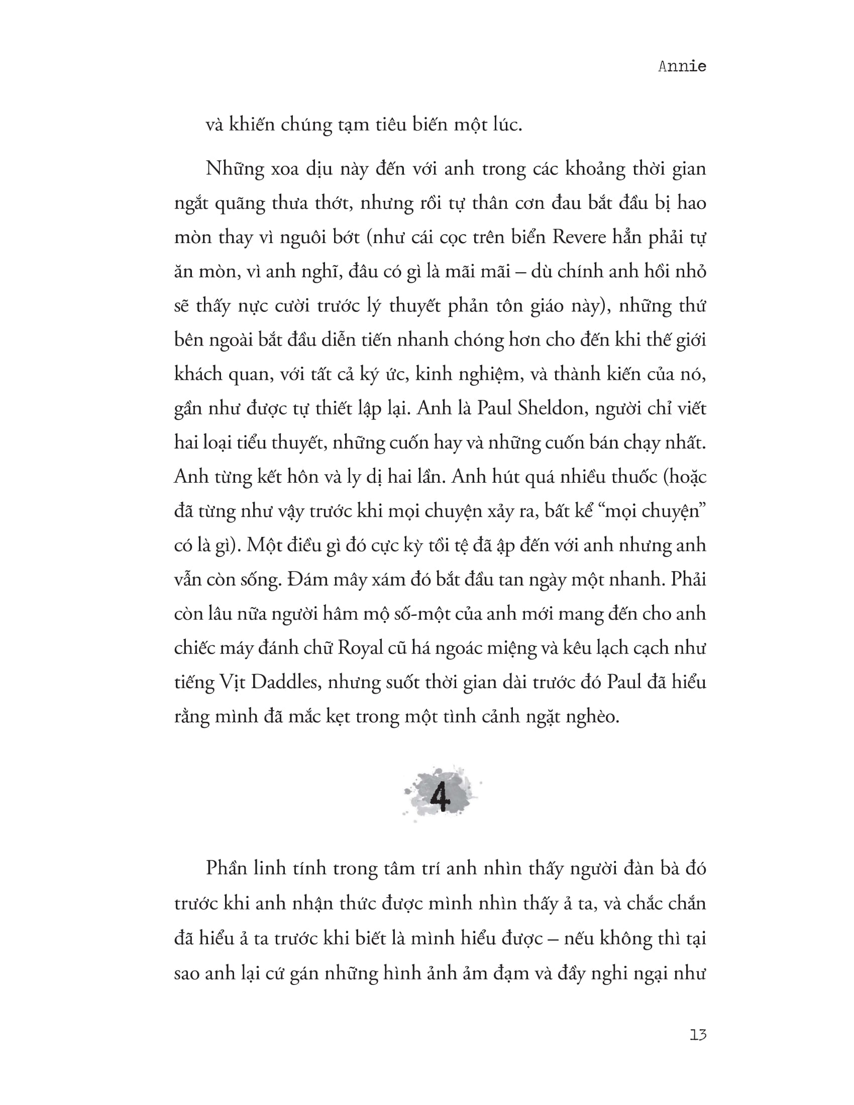 misery - chiếc máy đánh chữ đẫm máu ở vùng núi tuyết