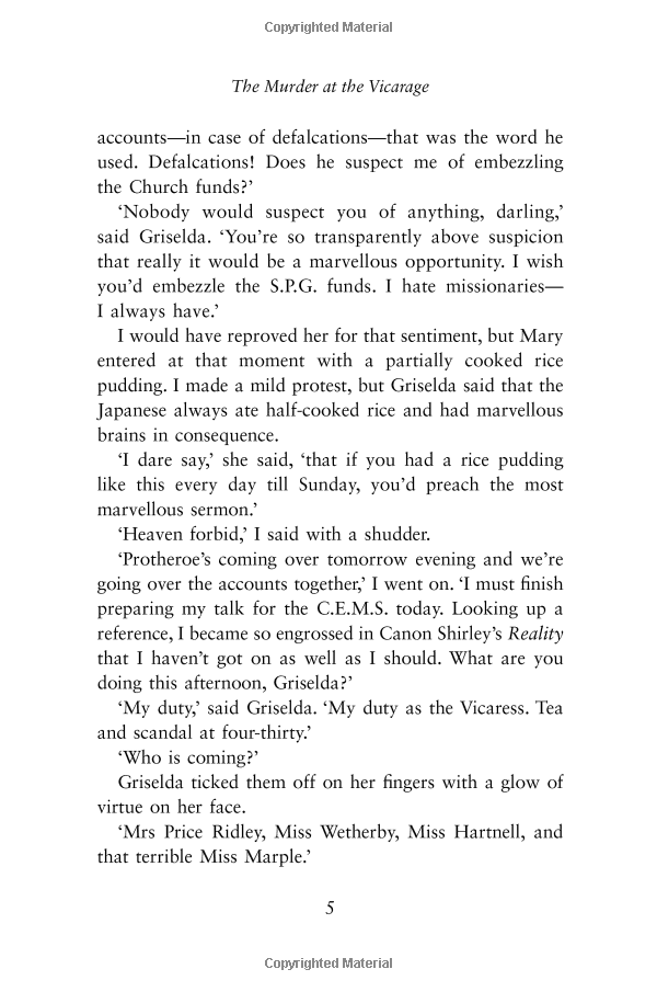 miss marple - the murder at the vicarage