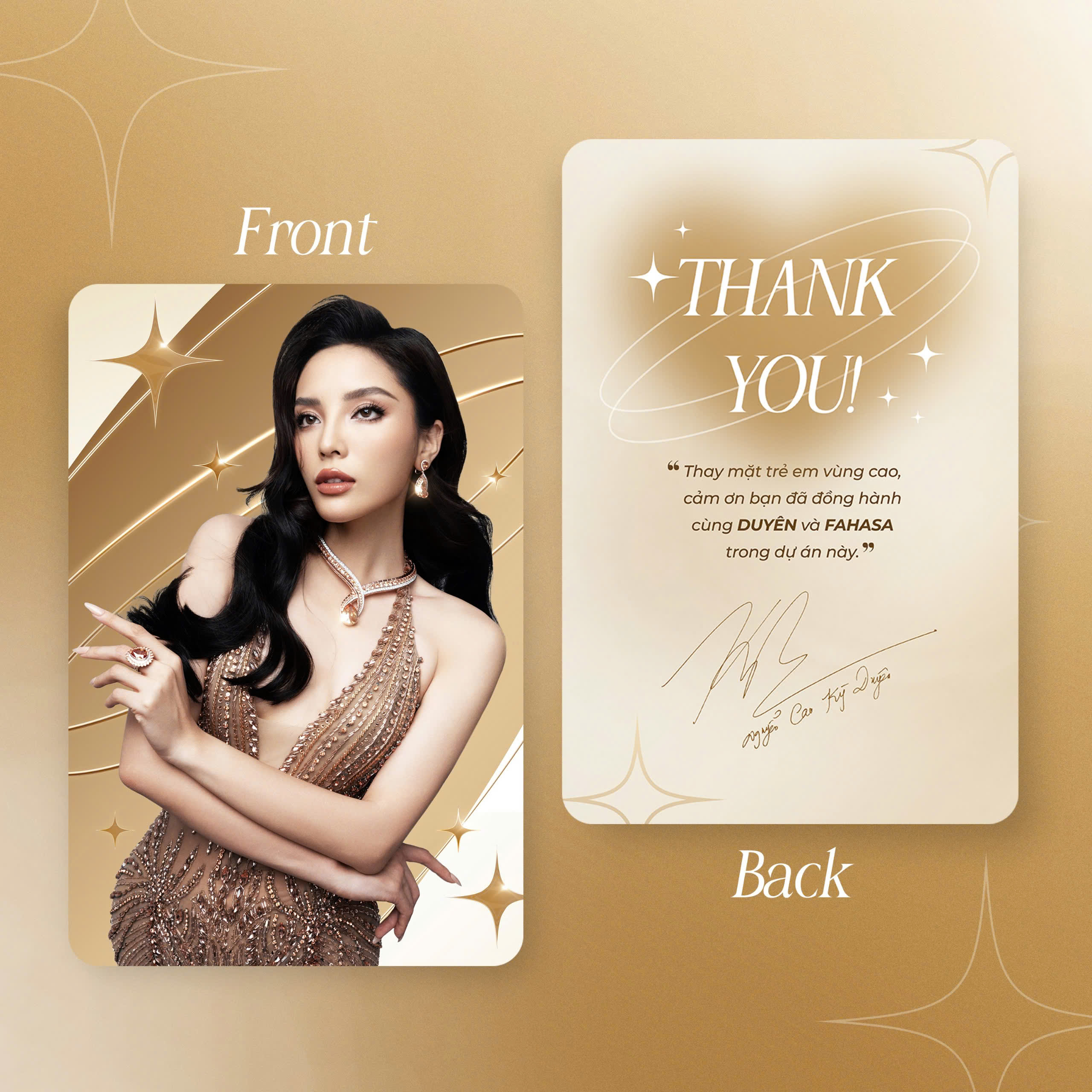 miss universe vietnam nguyễn cao kỳ duyên - tặng kèm card hình kỳ duyên + thẻ tặng sách
