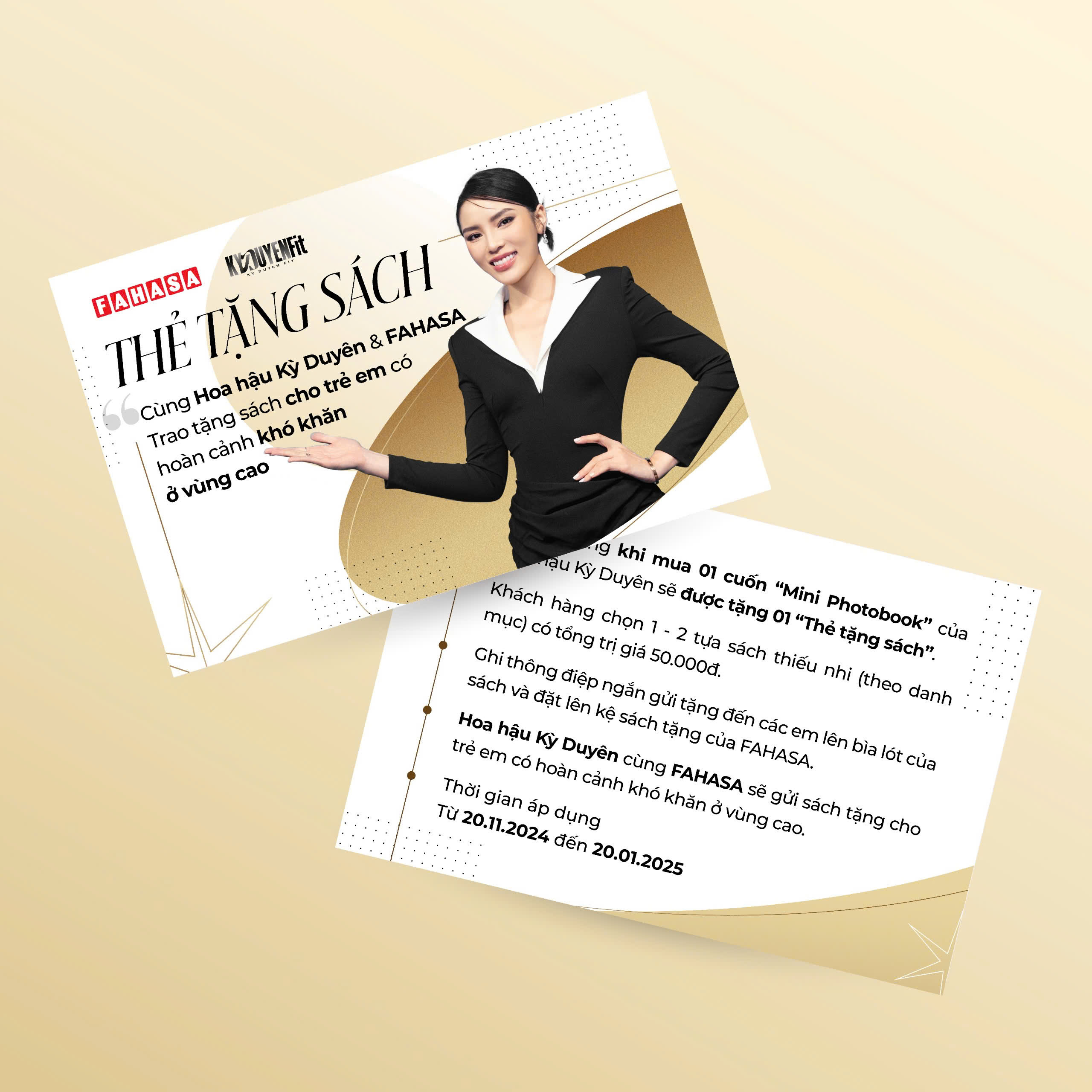 miss universe vietnam nguyễn cao kỳ duyên - tặng kèm card hình kỳ duyên + thẻ tặng sách