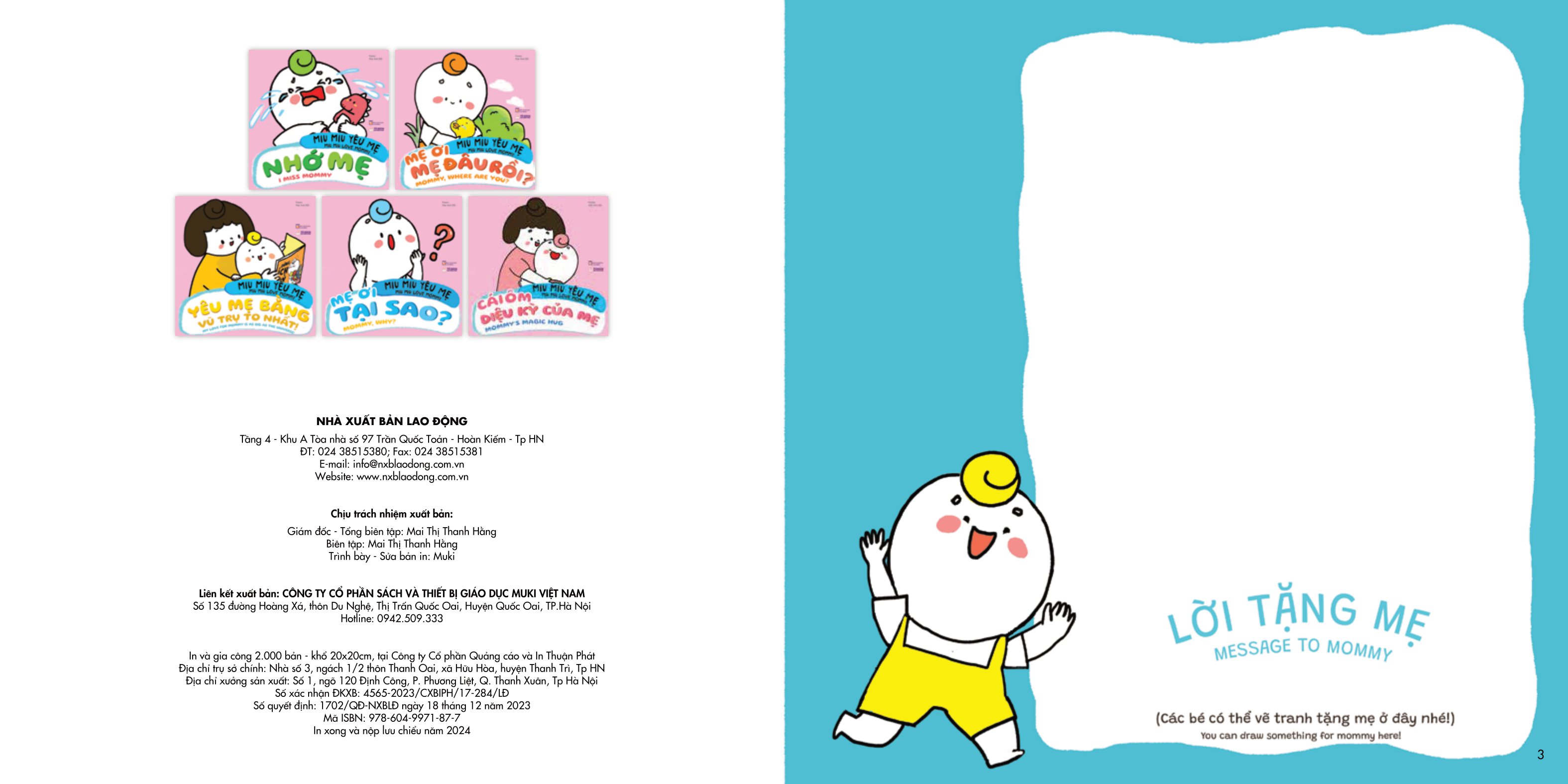 miu miu yêu mẹ - miu miu love mommy - yêu mẹ bằng vũ trụ to nhất! - my love for mommy is as big as the universe!