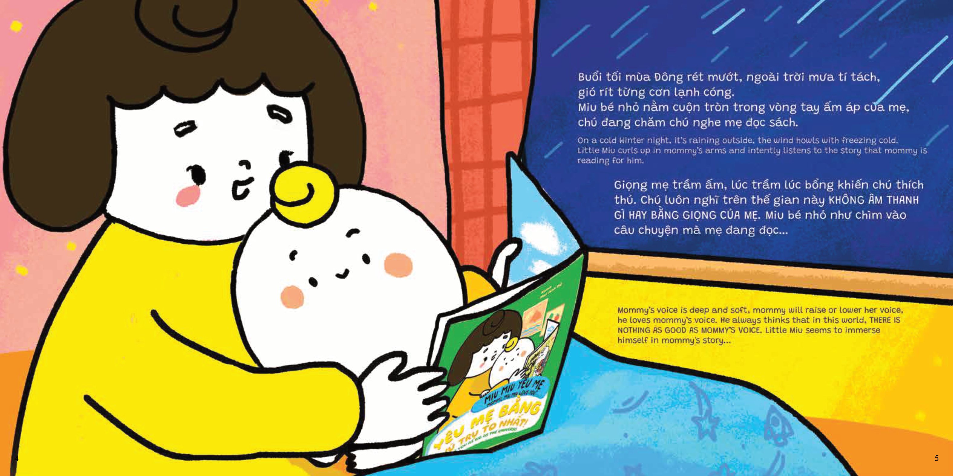 miu miu yêu mẹ - miu miu love mommy - yêu mẹ bằng vũ trụ to nhất! - my love for mommy is as big as the universe!