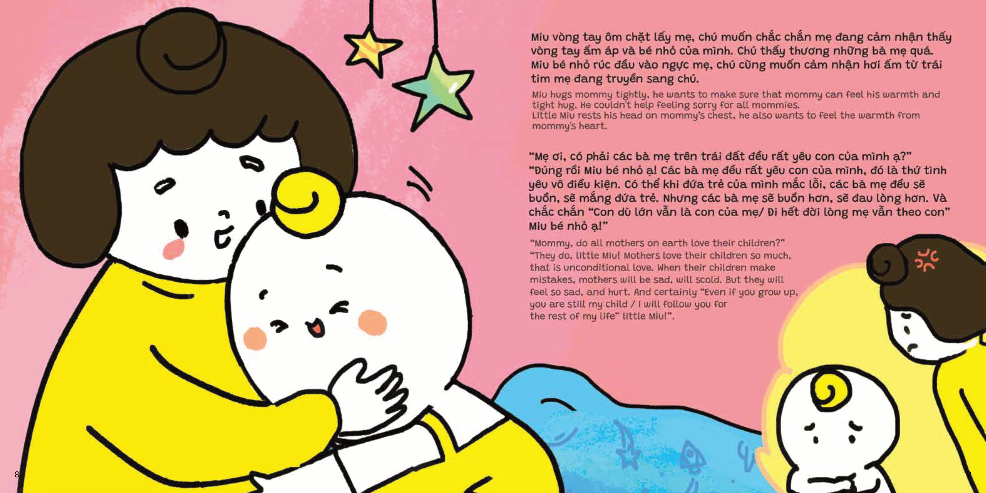 miu miu yêu mẹ - miu miu love mommy - yêu mẹ bằng vũ trụ to nhất! - my love for mommy is as big as the universe!