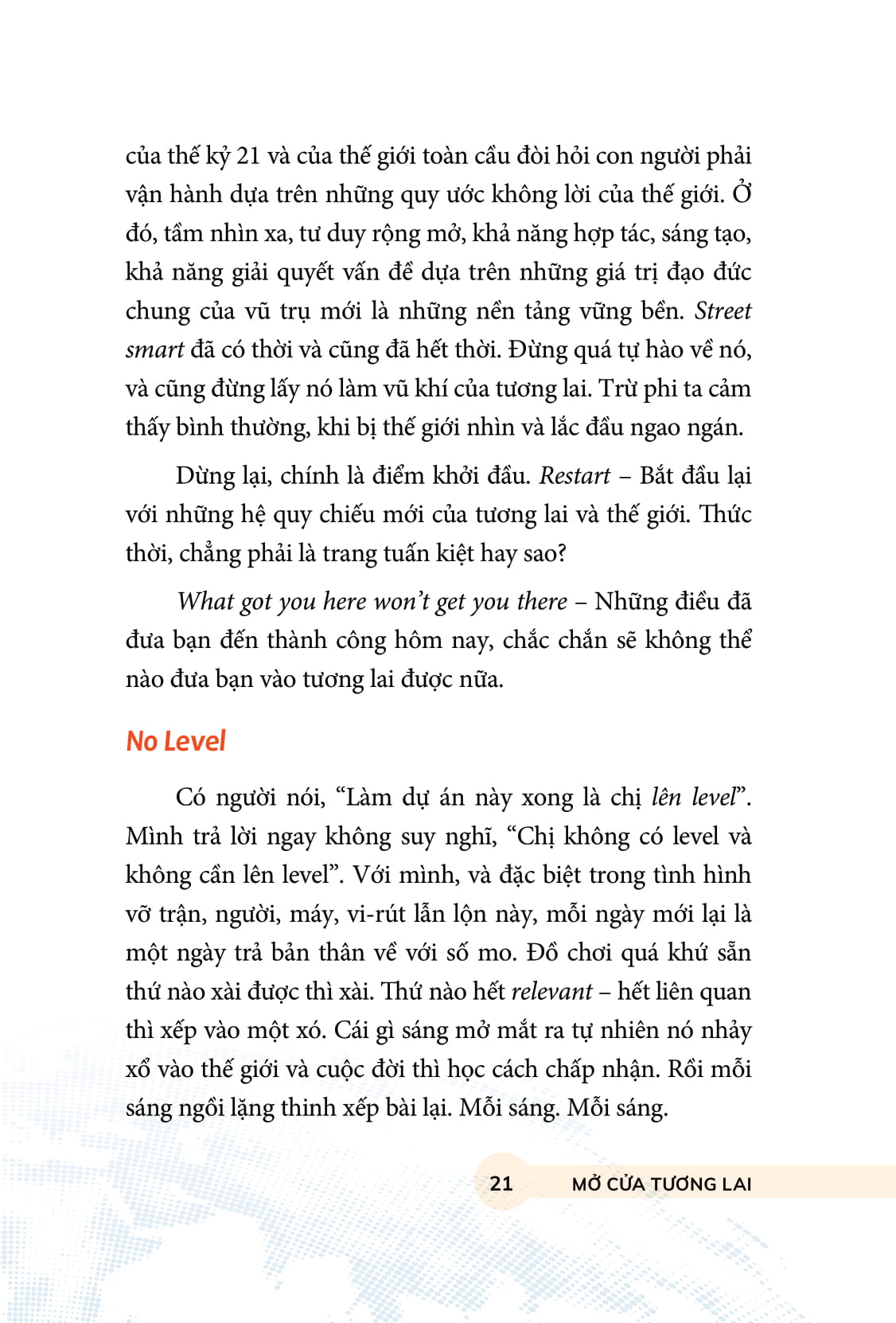 mở cửa tương lai