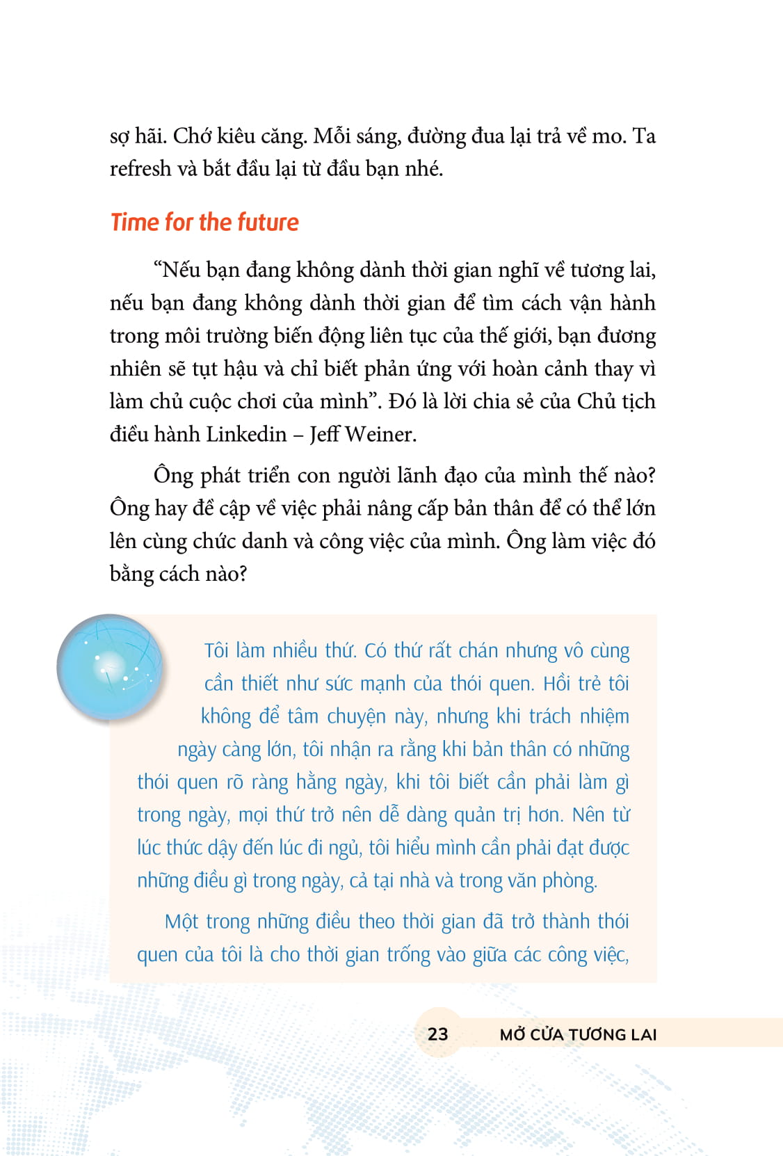 mở cửa tương lai