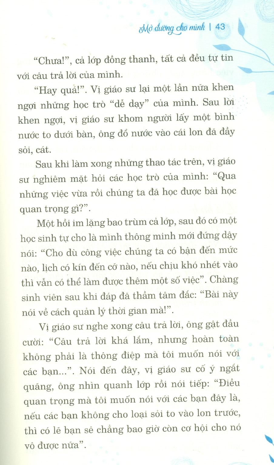 mở đường cho mình