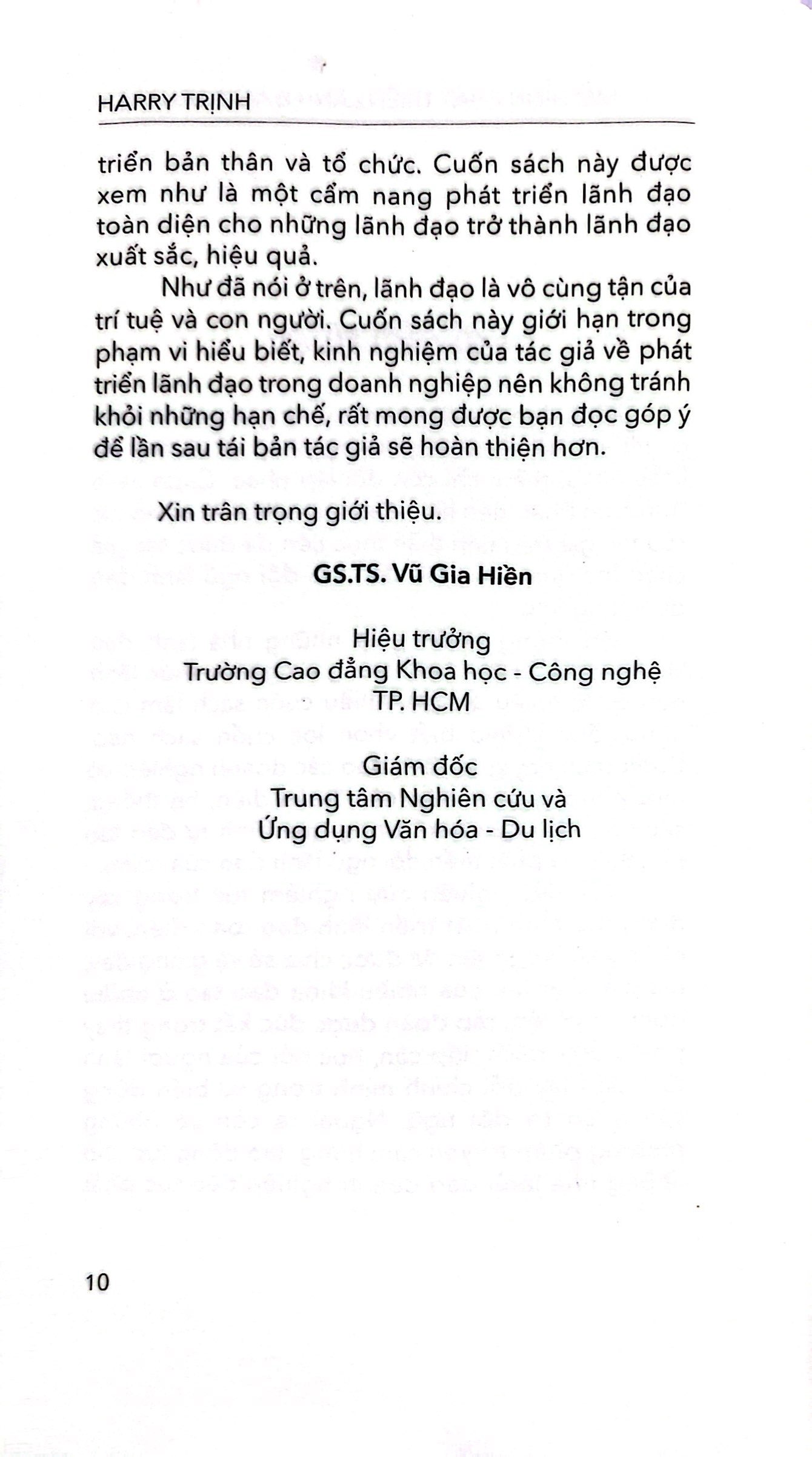 mô hình phát triển lãnh đạo toàn diện