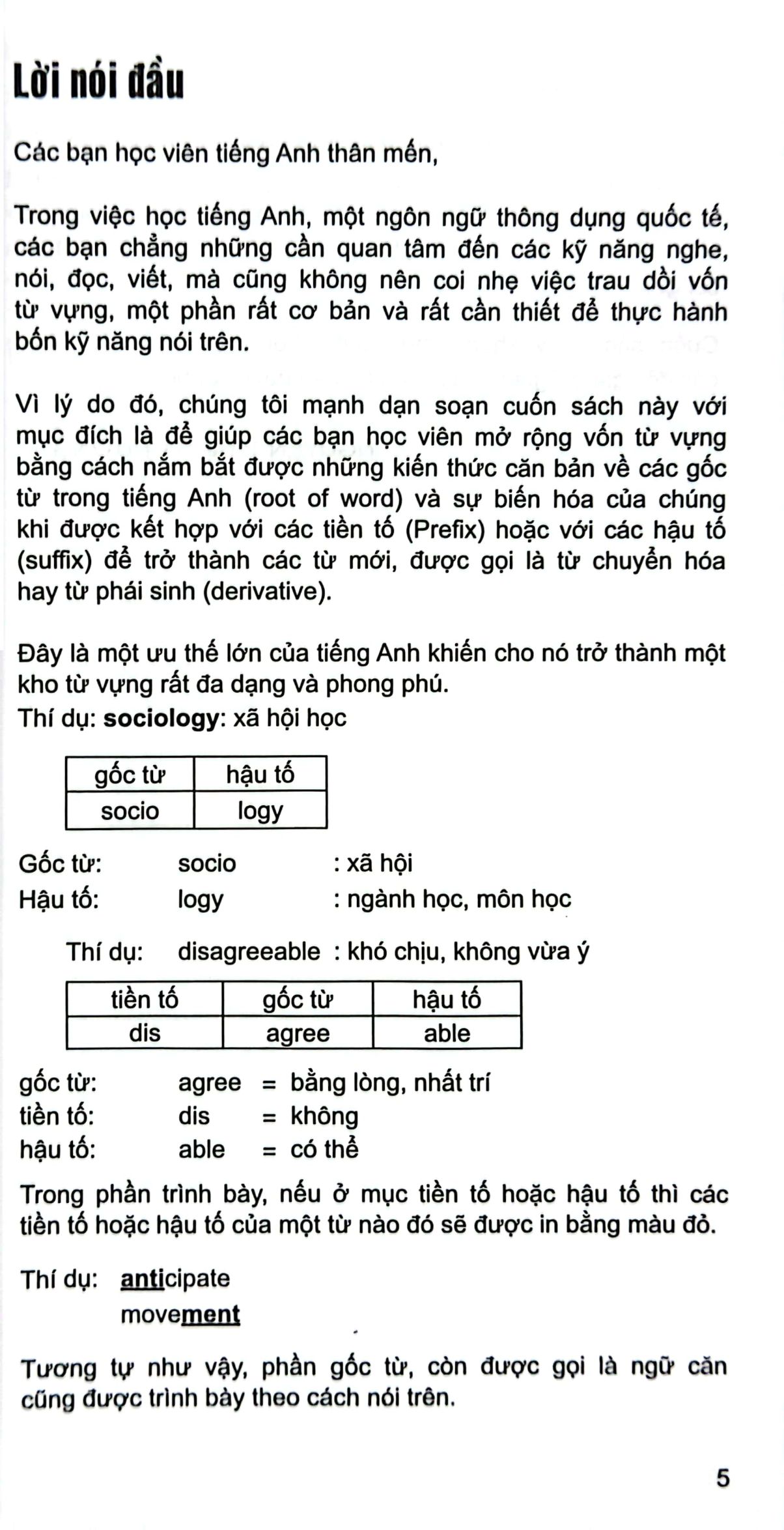 mở rộng vốn từ tiếng anh