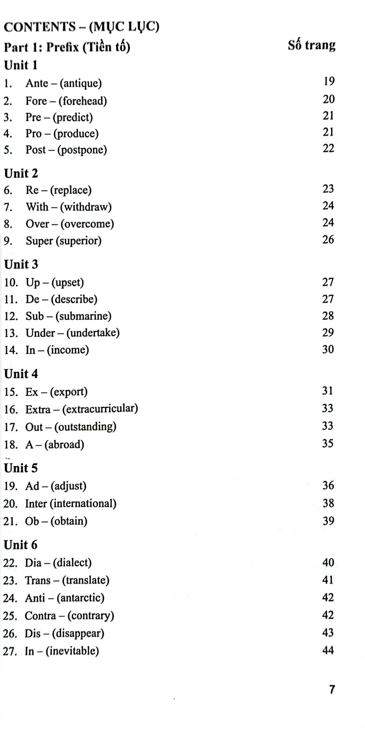 mở rộng vốn từ tiếng anh