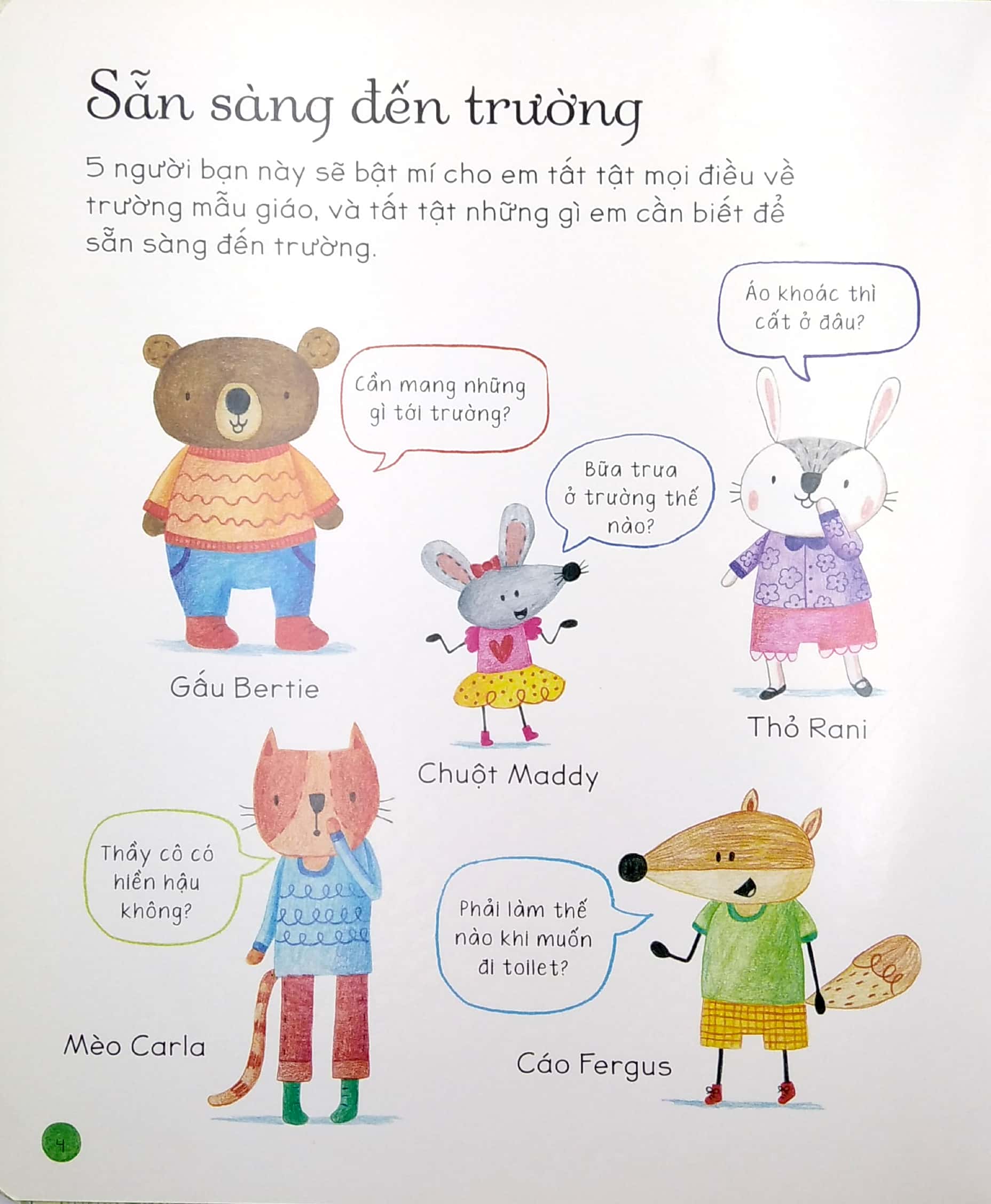 mọi điều em cần biết trước ngày đi mẫu giáo