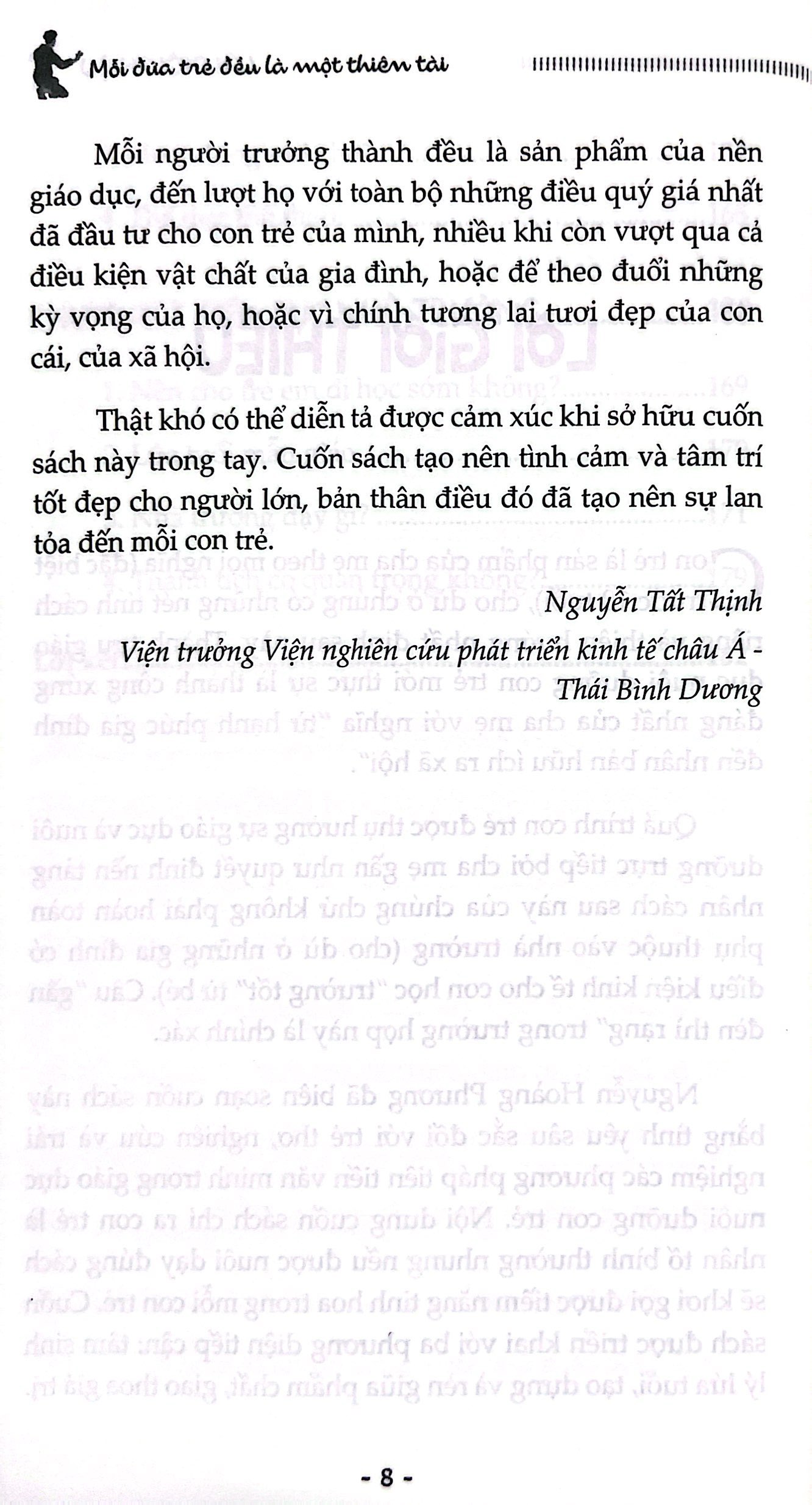 mỗi đứa trẻ đều là một thiên tài