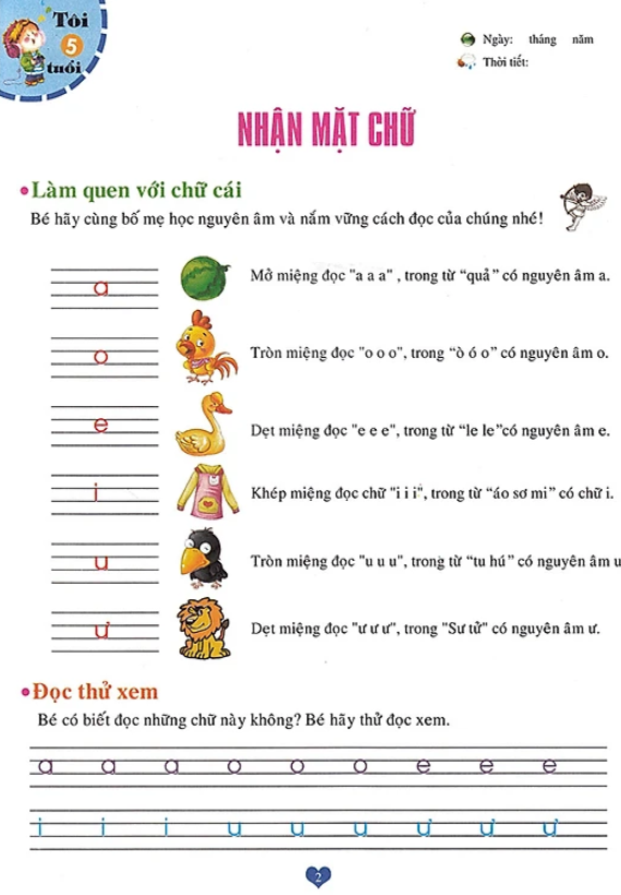 mỗi em bé là một thiên tài - 5 tuổi
