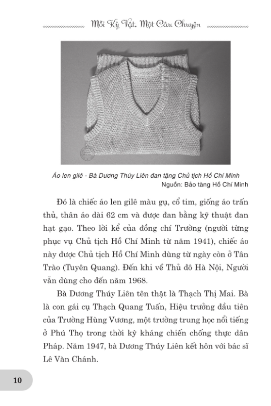 mỗi kỷ vật một câu chuyện