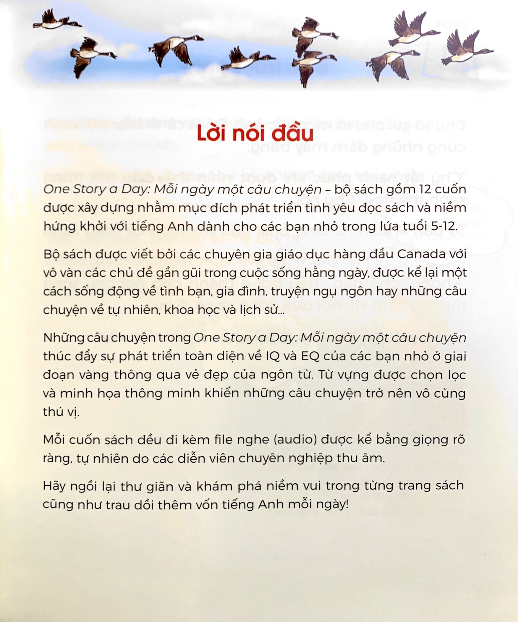 mỗi ngày một câu chuyện - one story a day - 365 câu chuyện truyền cảm hứng được viết bởi các chuyên gia giáo dục hàng đầu canada - tháng 1