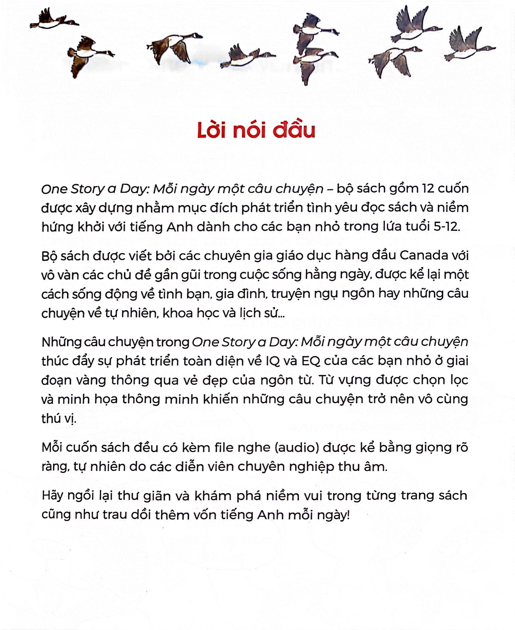 mỗi ngày một câu chuyện - one story a day - 365 câu chuyện truyền cảm hứng được viết bởi các chuyên gia giáo dục hàng đầu canada - tháng 4