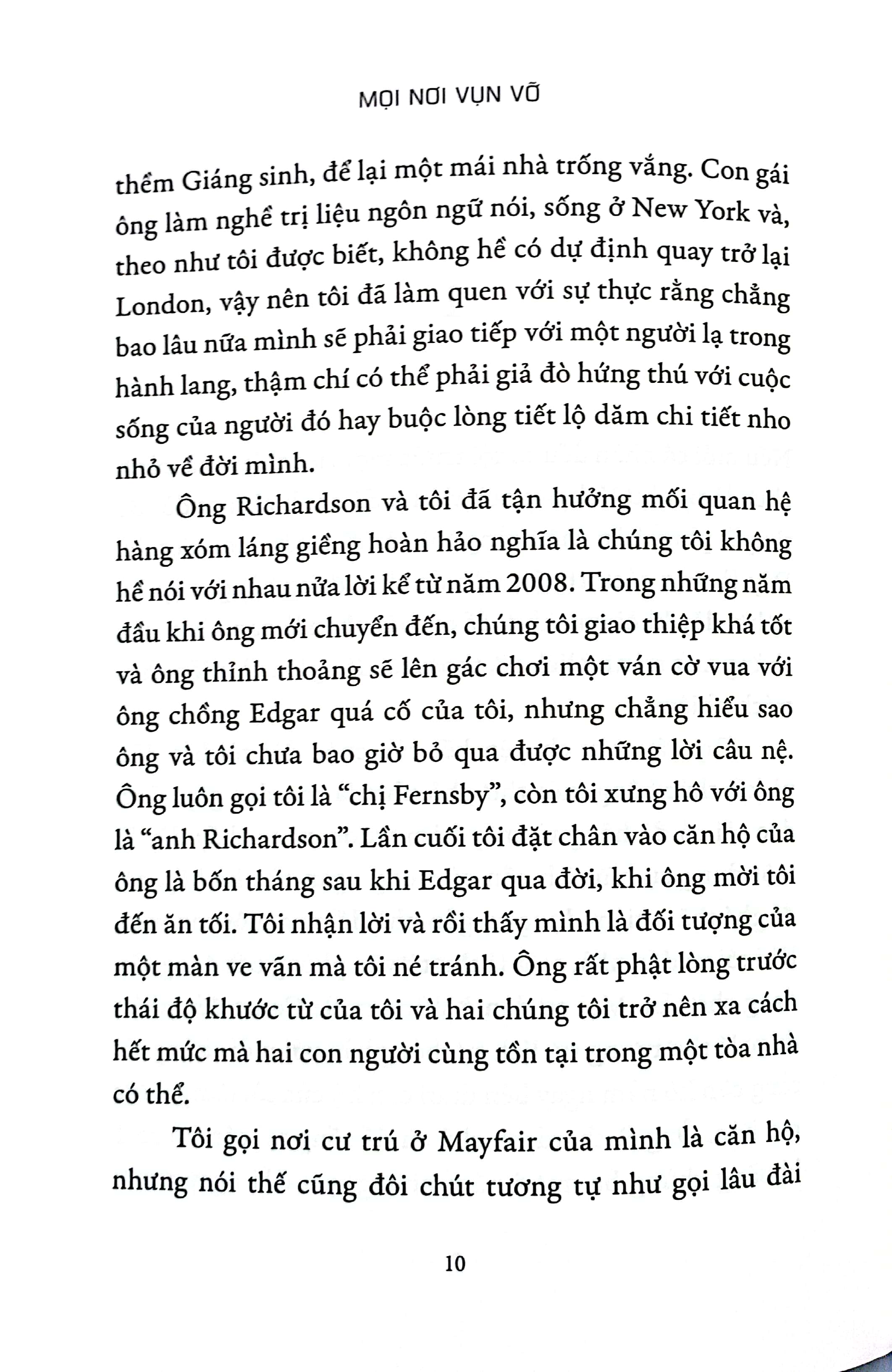 mọi nơi vụn vỡ