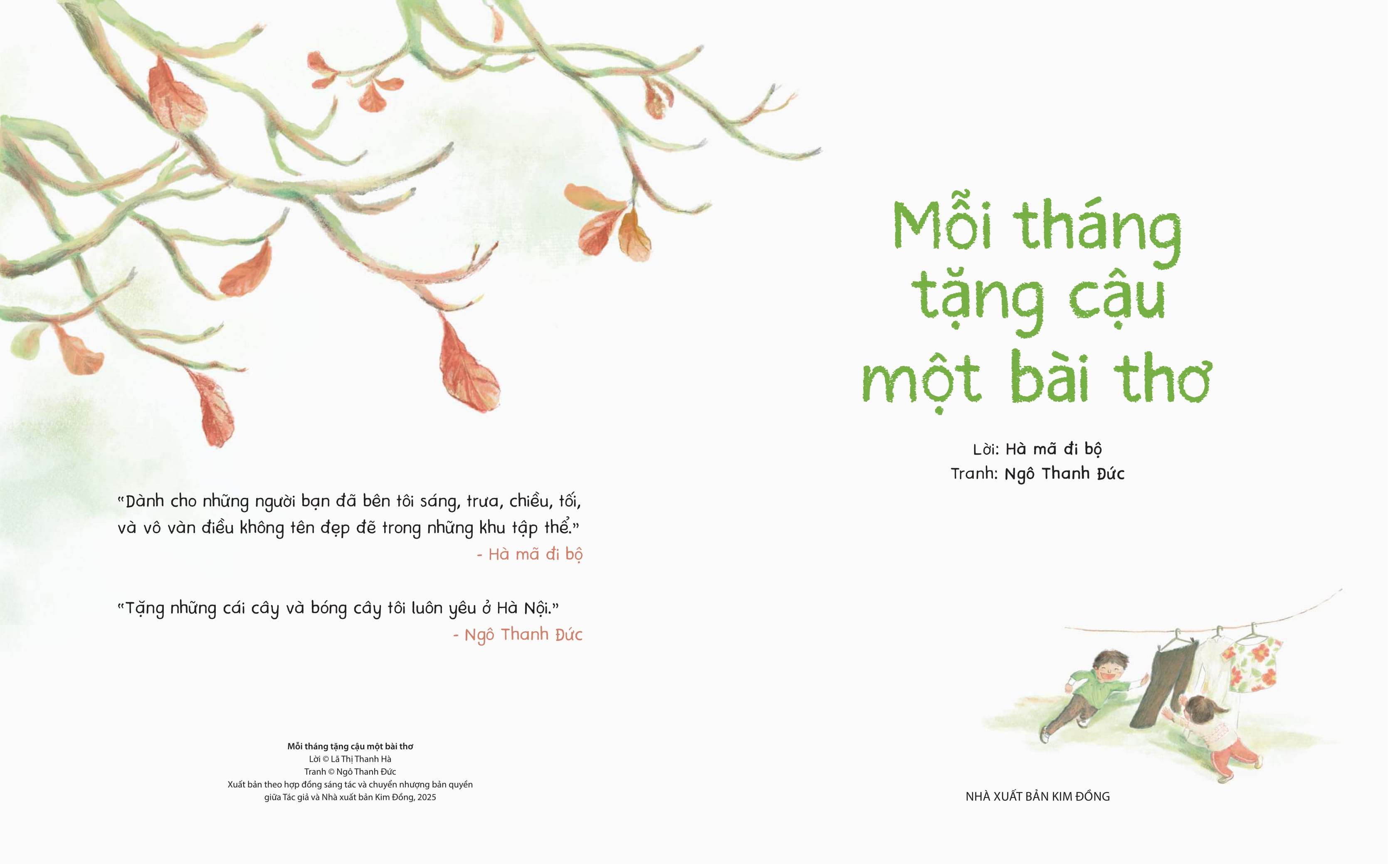 Moi Thang Tang Cau Mot Bai Tho