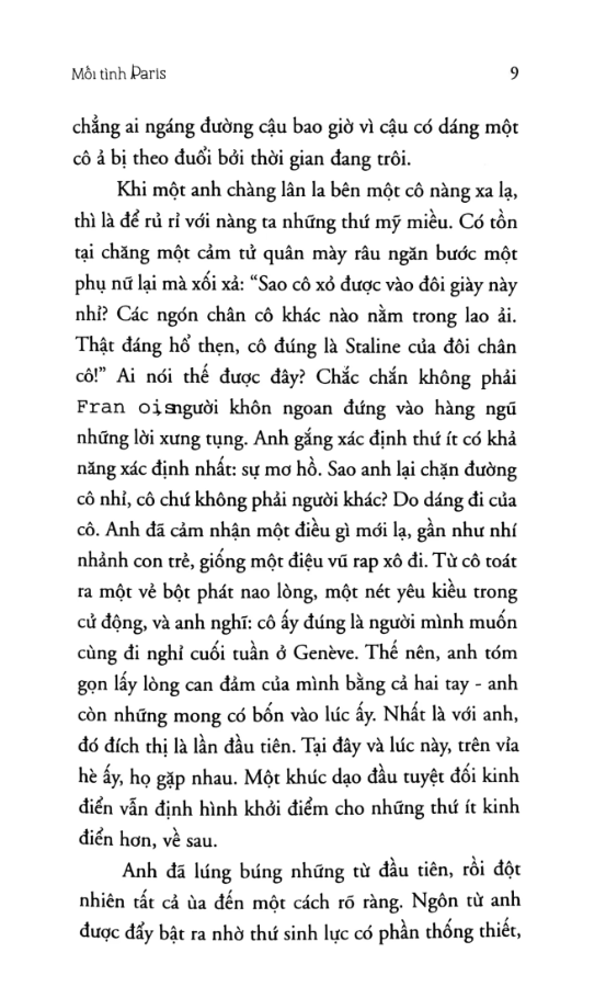 mối tình paris (tái bản 2018)