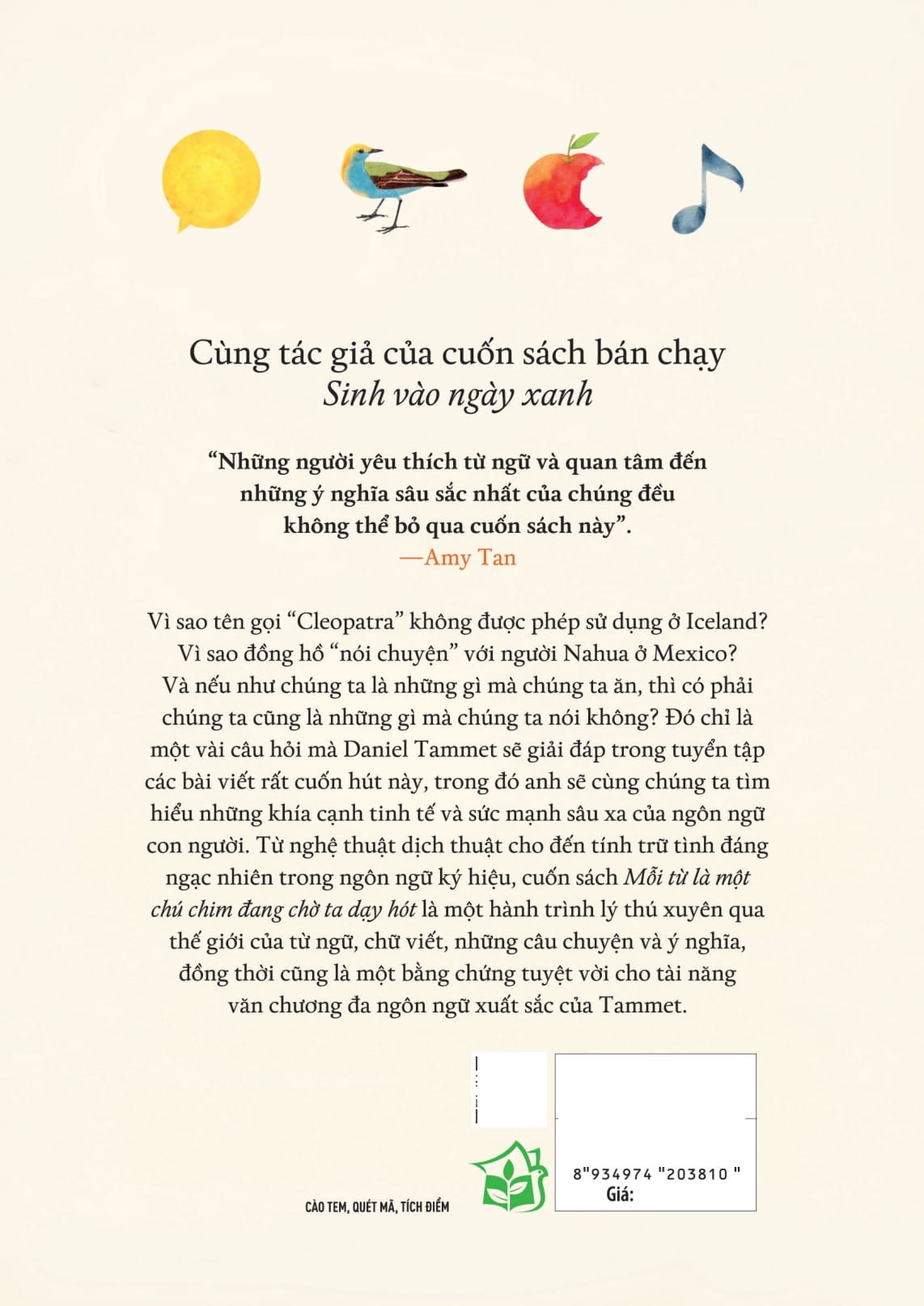 mỗi từ là một chú chim đang chờ ta dạy hót