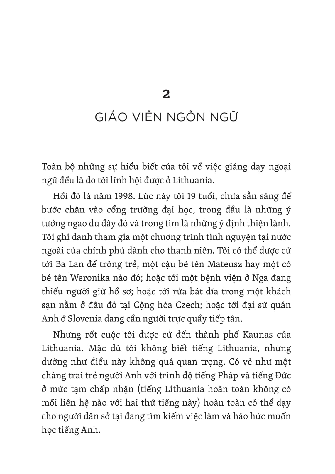 mỗi từ là một chú chim đang chờ ta dạy hót