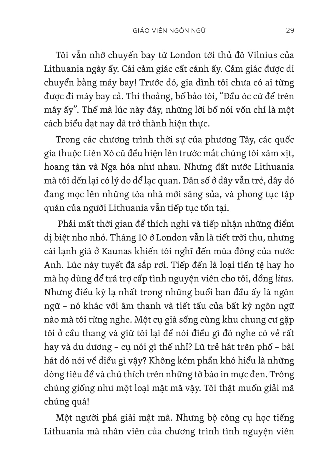 mỗi từ là một chú chim đang chờ ta dạy hót