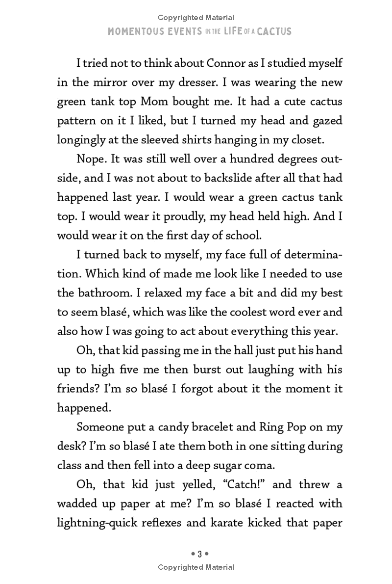 momentous events in the life of a cactus